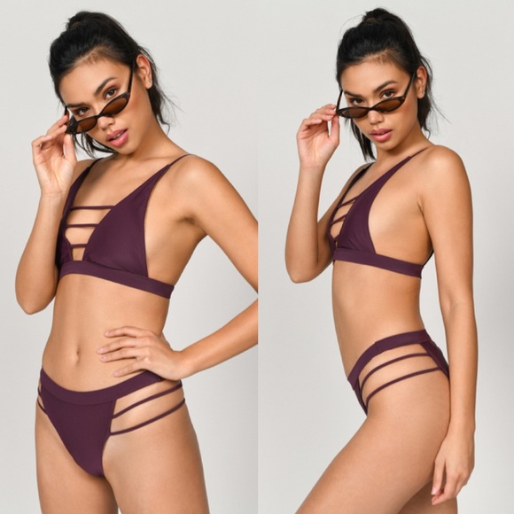 Tobi Other - NWOT Dark Purple Cut Out Tobi Bikini